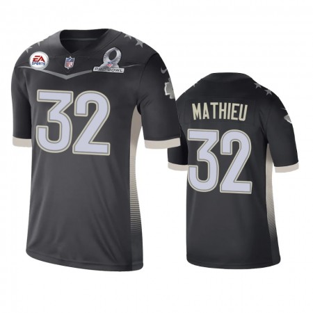 Miesten Kansas City Chiefs NFL Pelipaita Tyrann Mathieu 32 Game Anthracite 2021 AFC Pro Bowl